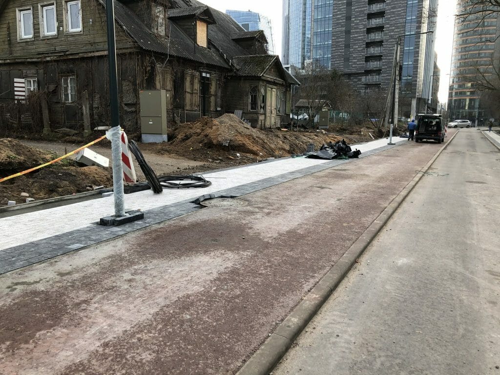 Giedraičių ir S. Fino g. (Giedraičių g.) - Bike path, Street - construction photos