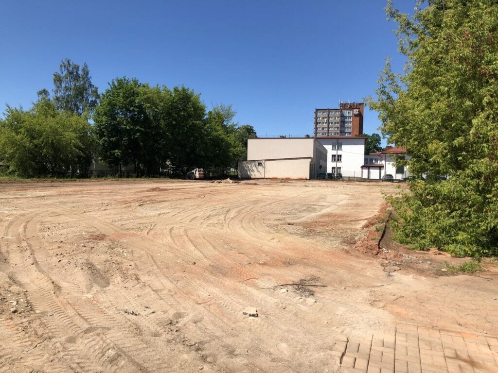 Klaipėdos uostamiesčio progimnazijos stadionas (S. Daukanto g. 5) - Sports arena - construction photos
