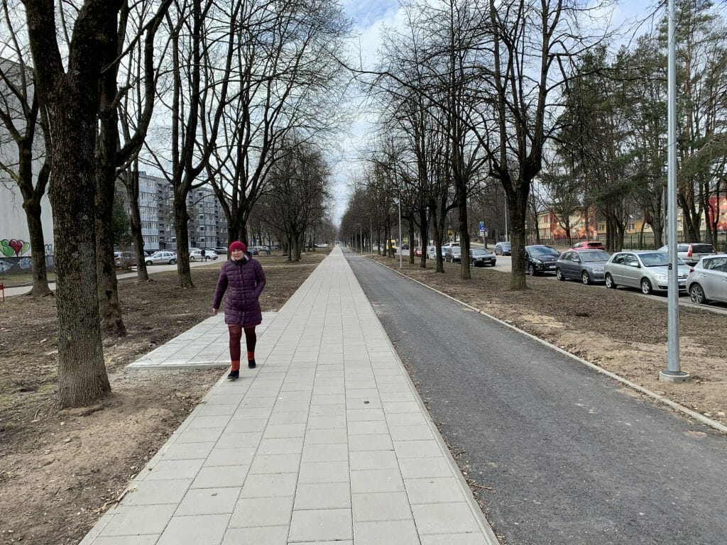 Žirmūnų trikampio modernizavimas (Tuskulėnų g.) - Bike path, Pedestrian path - construction photos