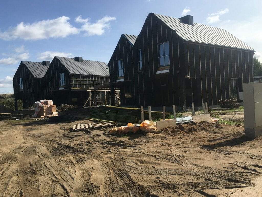 Sostinės parko namai (Šumsko g. 27) - Row housing - construction photos