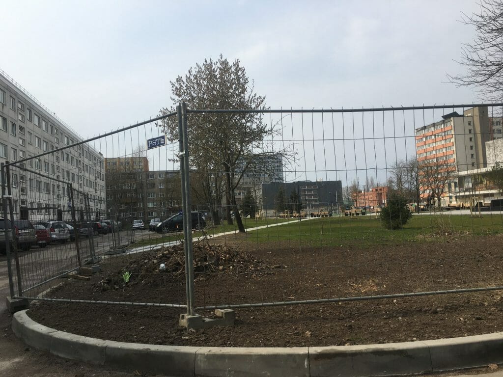 Vaidilos aikštės teritorija (Taikos pr., Paryžiaus Komunos g. ) - Park - construction photos