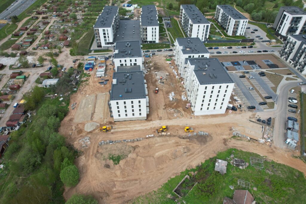 7 vakarai (Budiniškių g. 6, 8) - Multi apartment - construction photos