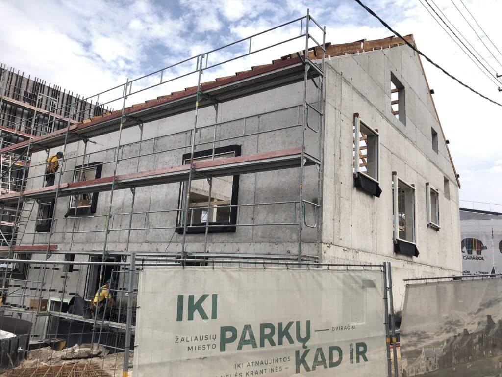 Verslo namai PAUPYS (Aukštaičių g.) - Office center - construction photos