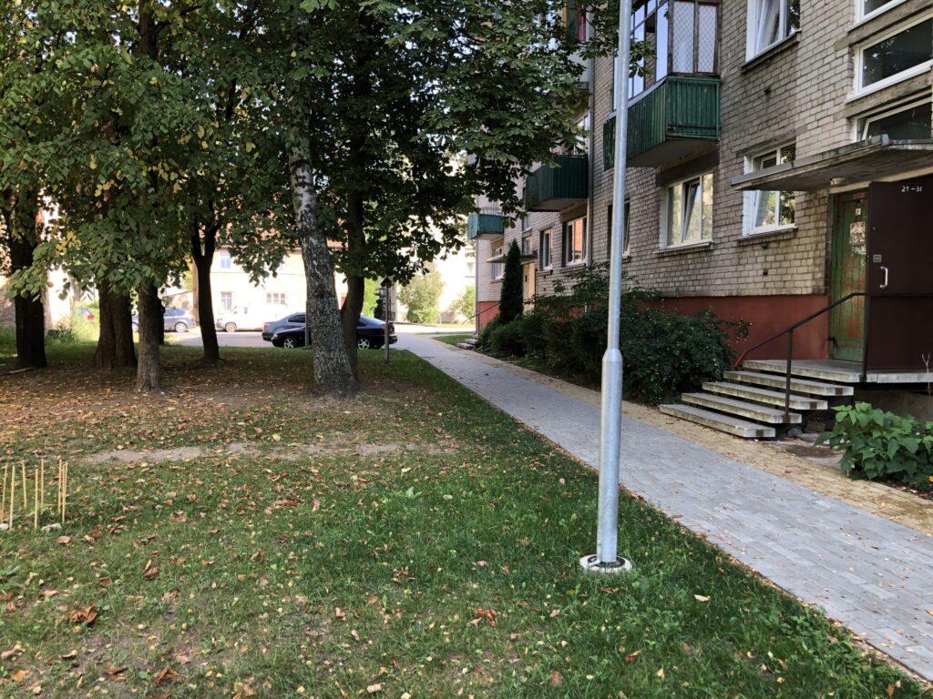 Rumpiškių kvartalas (III teritorija) (Taikos pr.,Rumpiškės g., Sausio 15-osios g.) - Pedestrian path - construction photos