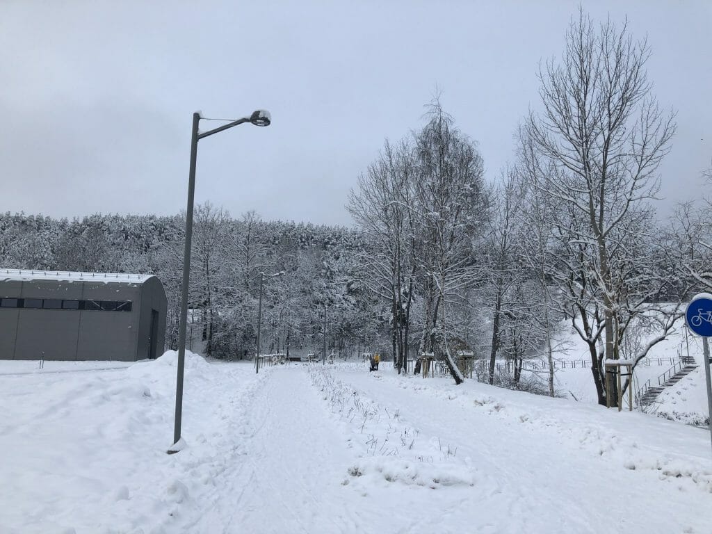 Neries senvagės slėnis (Linkmenų g.) - Bike path, Park - construction photos