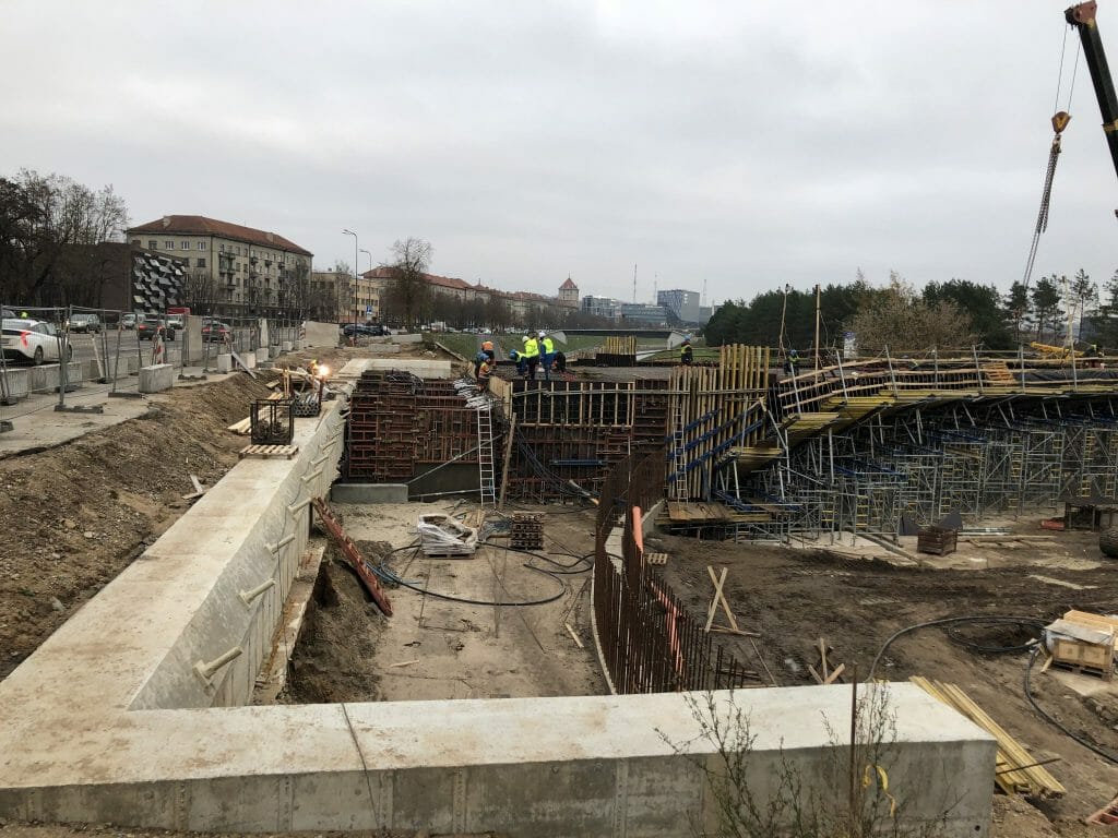 Nemuno salos tiltas (1) (Nemuno salos parkas) - Bridge - construction photos