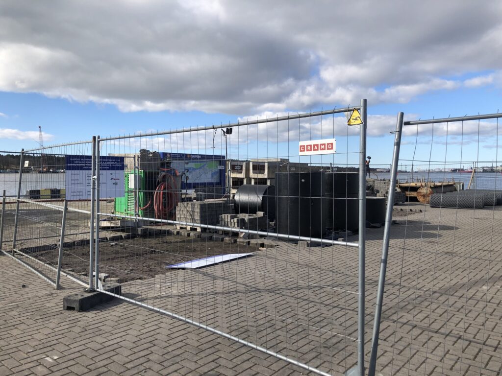 Kruizinių laivų terminalas 1 (Priešpilio g.) - Port / Harbour, Service terminal - construction photos