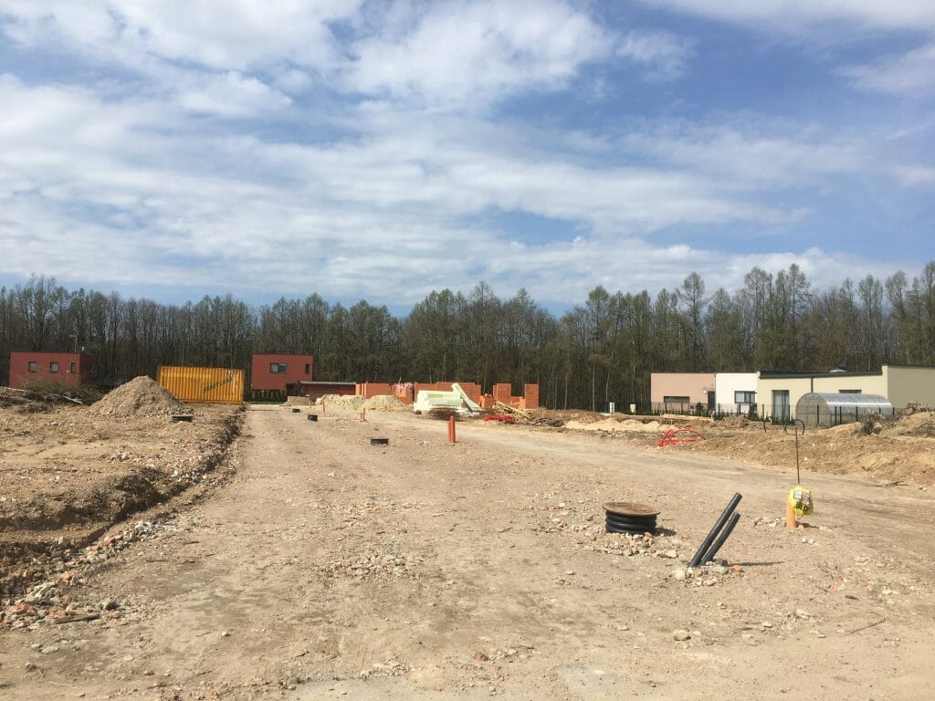 Kamšos namai (Šilo g. 48) - Row housing - construction photos