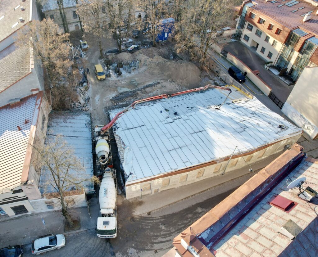 Oskierkų rūmai (Klaipėdos g. 9) - Daudzdzīvokļu nams - būvdarbu attēli