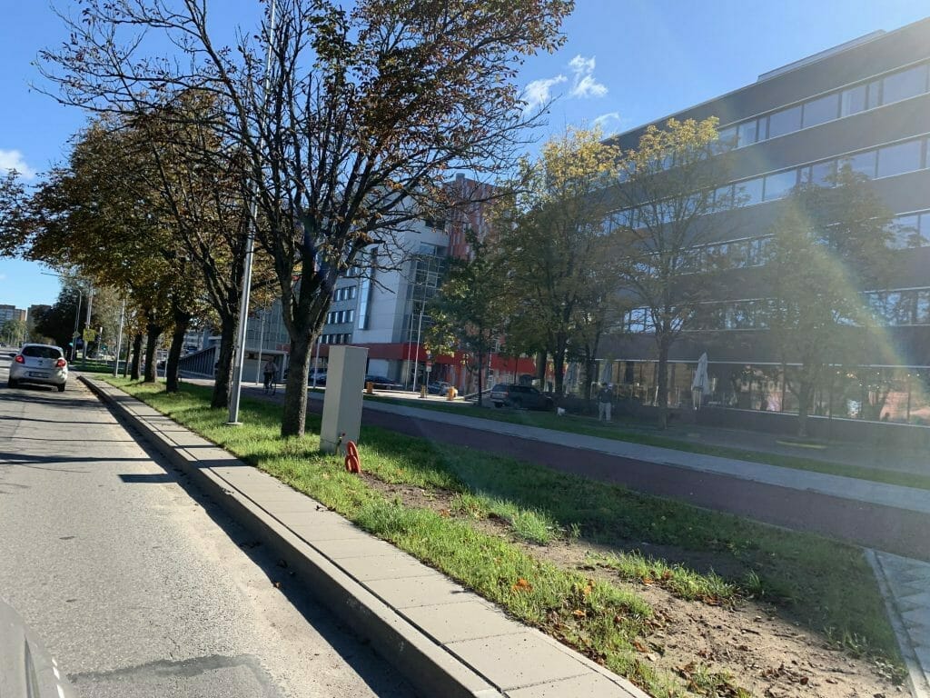 Žalgirio g. dviračių takas (Žalgirio g.) - Bike path - construction photos