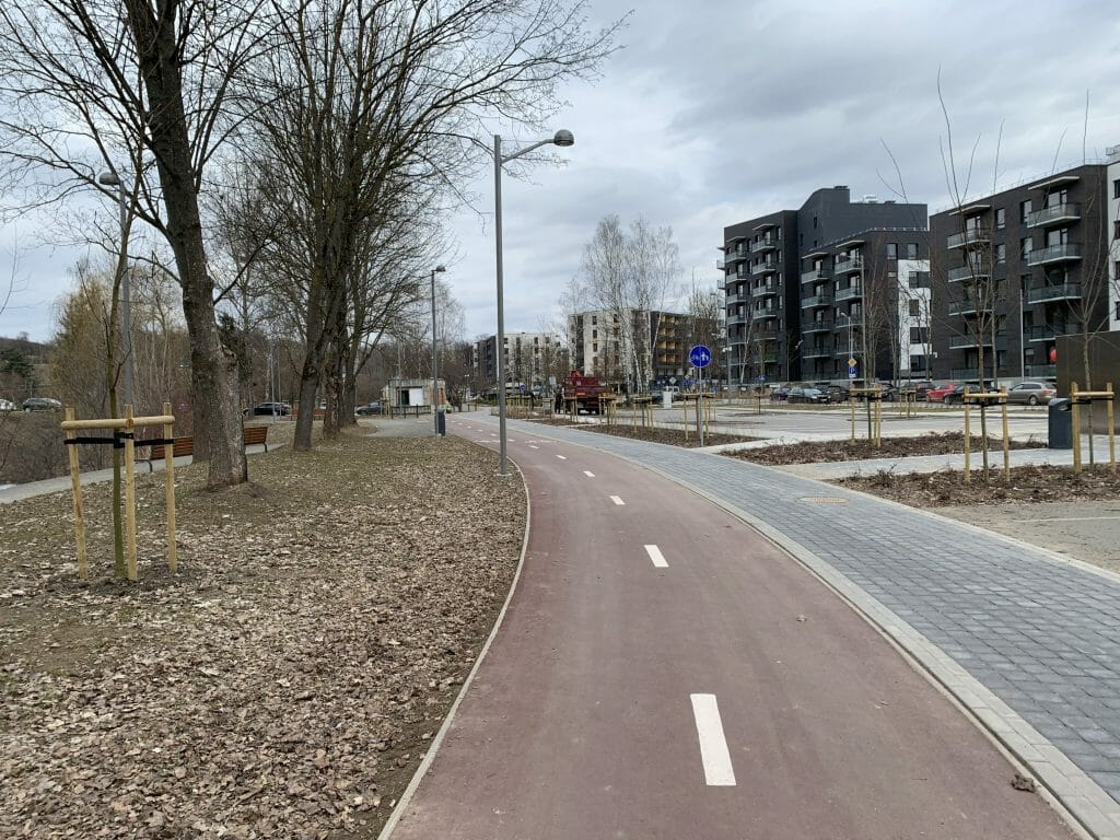 Neries senvagės slėnis (Linkmenų g.) - Bike path, Park - construction photos