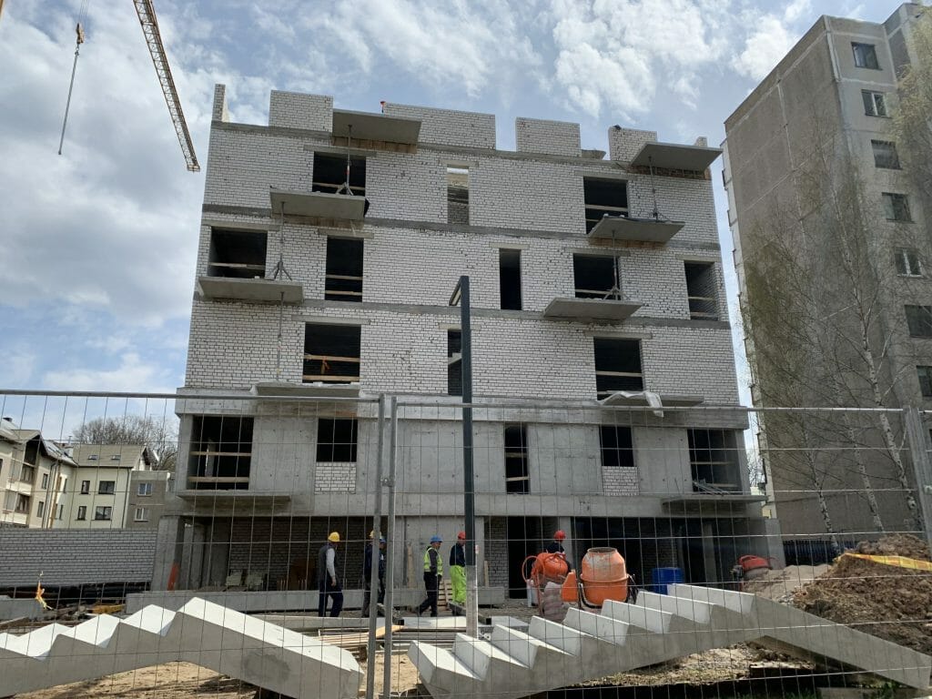 Naujakurių namai (Naujakurių g. 94) - Multi apartment - construction photos