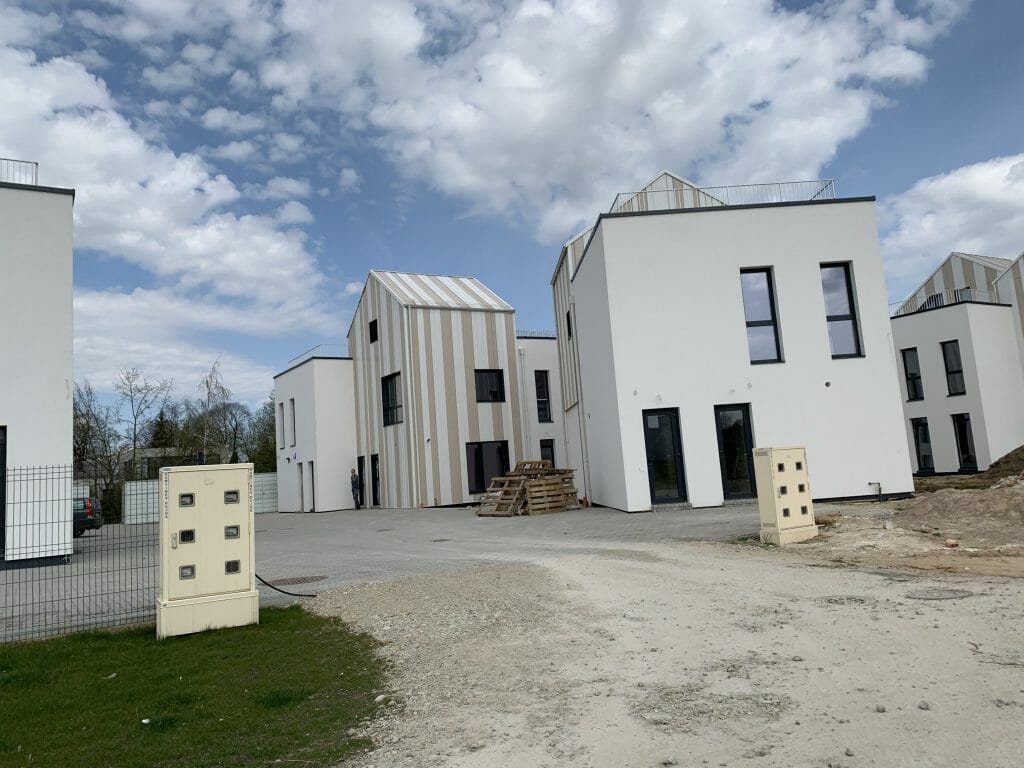 Skalvių vilos (Skalvių g. 23) - Row housing - construction photos