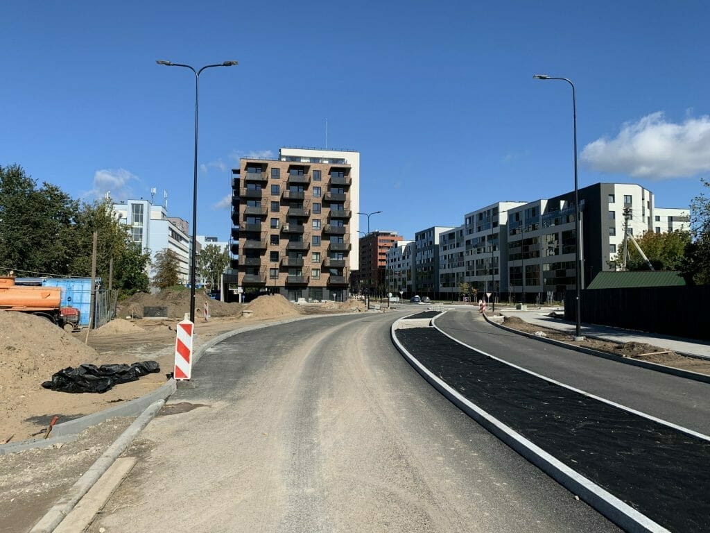 Kernavės g. (Kernavės g.) - Bike path, Street - construction photos