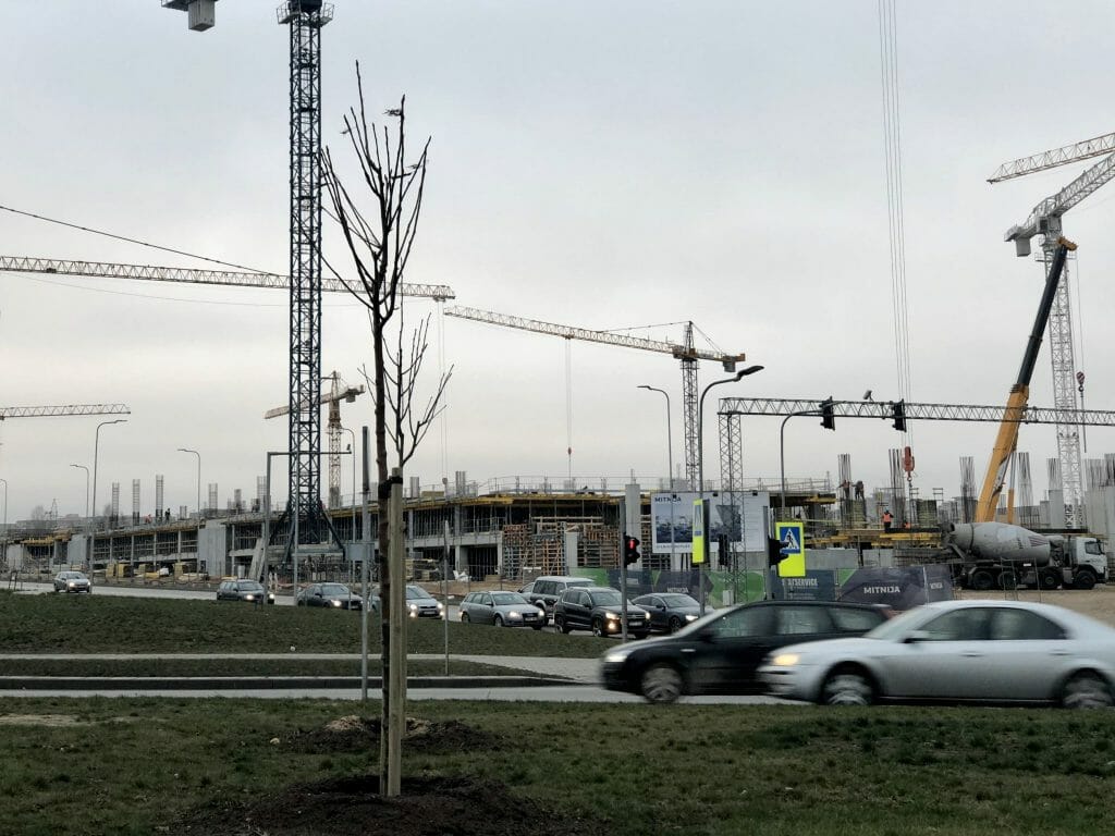 Vilnius OUTLET (Vytauto Pociūno g. 8) - Shopping center - construction photos