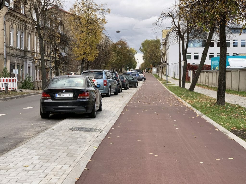 Algirdo g. dviračių takas (Algirdo g.) - Jalgrattatee, Tänav - ehituse fotod