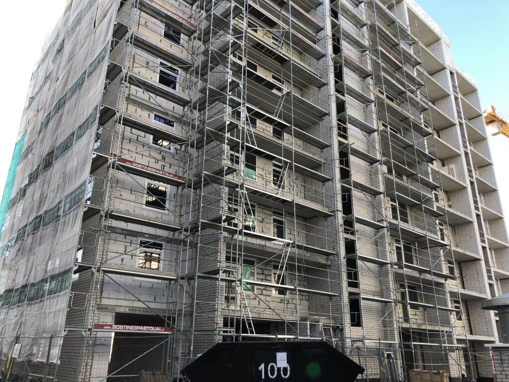 Leičių kiemas 2 etapas (Leičių g. 11) - Multi apartment - construction photos