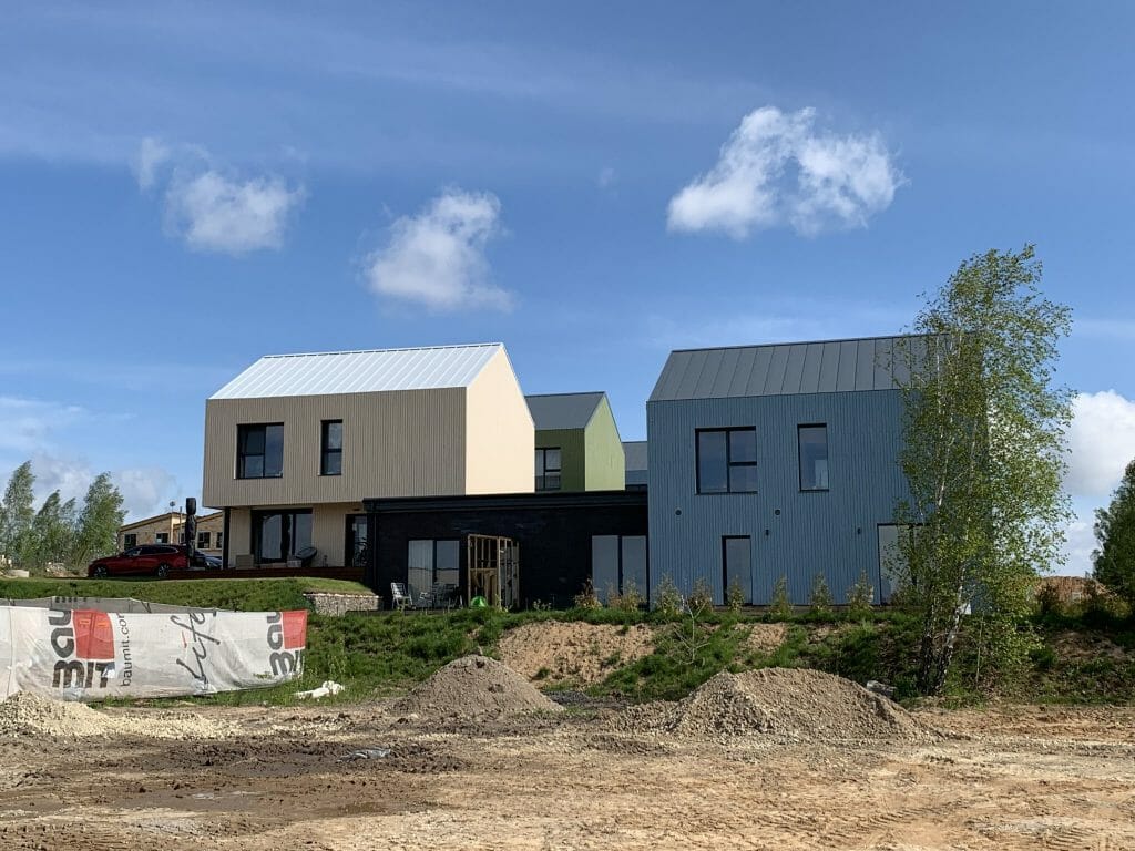 Voverės namų kvartalas (Piliavos g.) - Row housing - construction photos