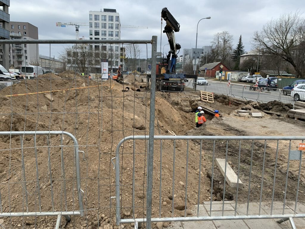 Žalgirio g. dviračių takas (Žalgirio g.) - Bike path - construction photos