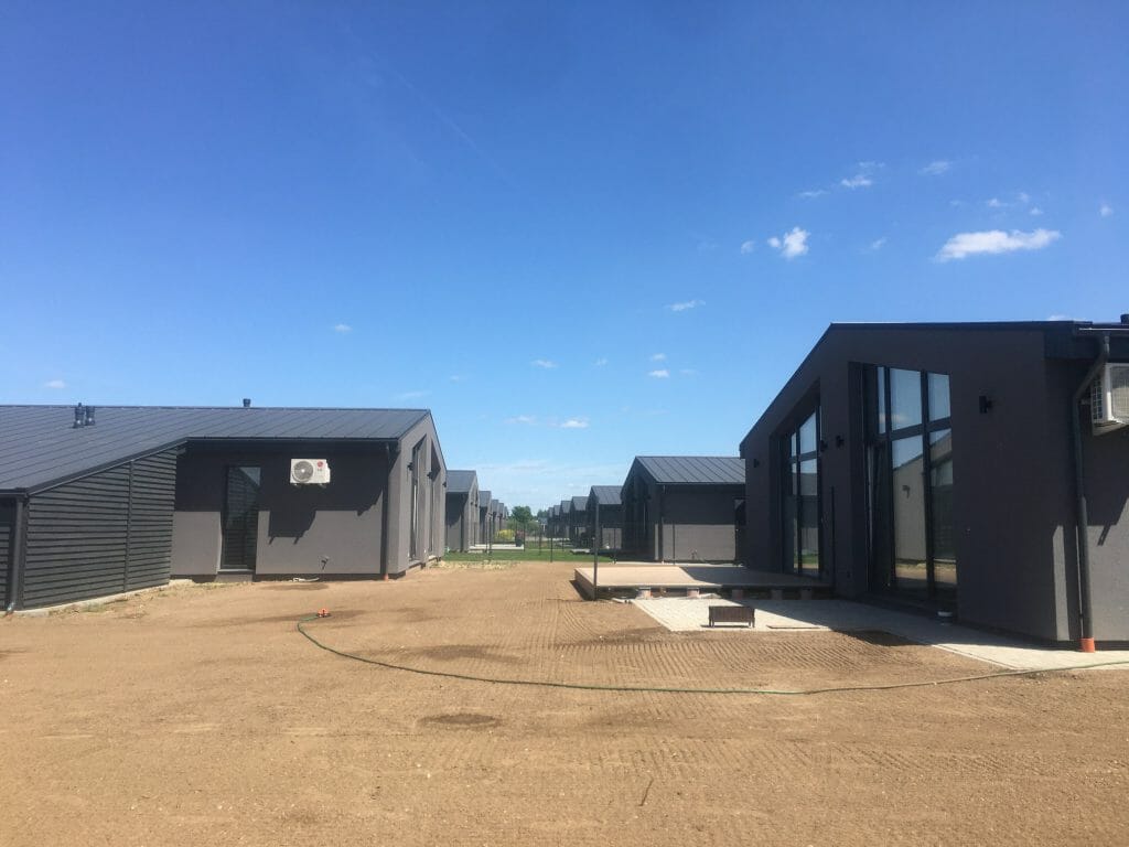 Sakalų namai (Minties g. 2, 4, 6, 8, 10, 12, 14) - Row housing - construction photos