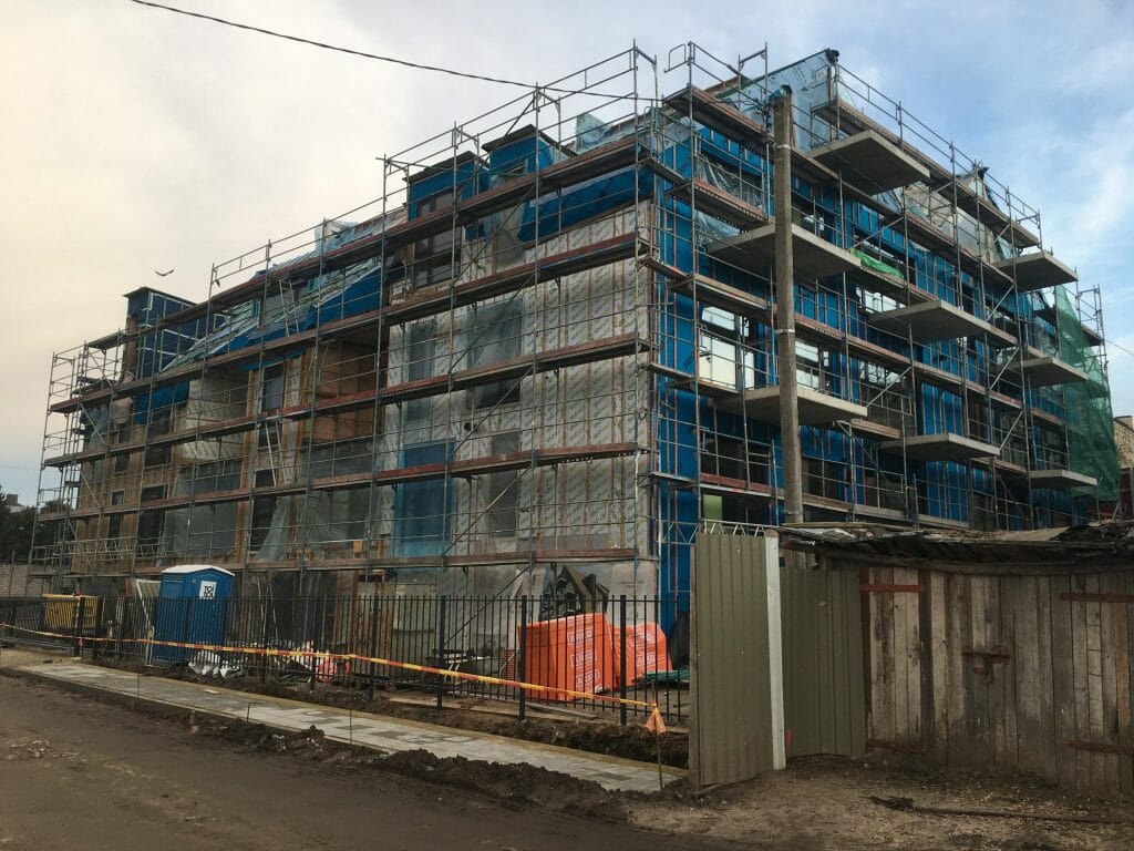 Aukštupis (Krivūlės g. 9) - Multi apartment - construction photos