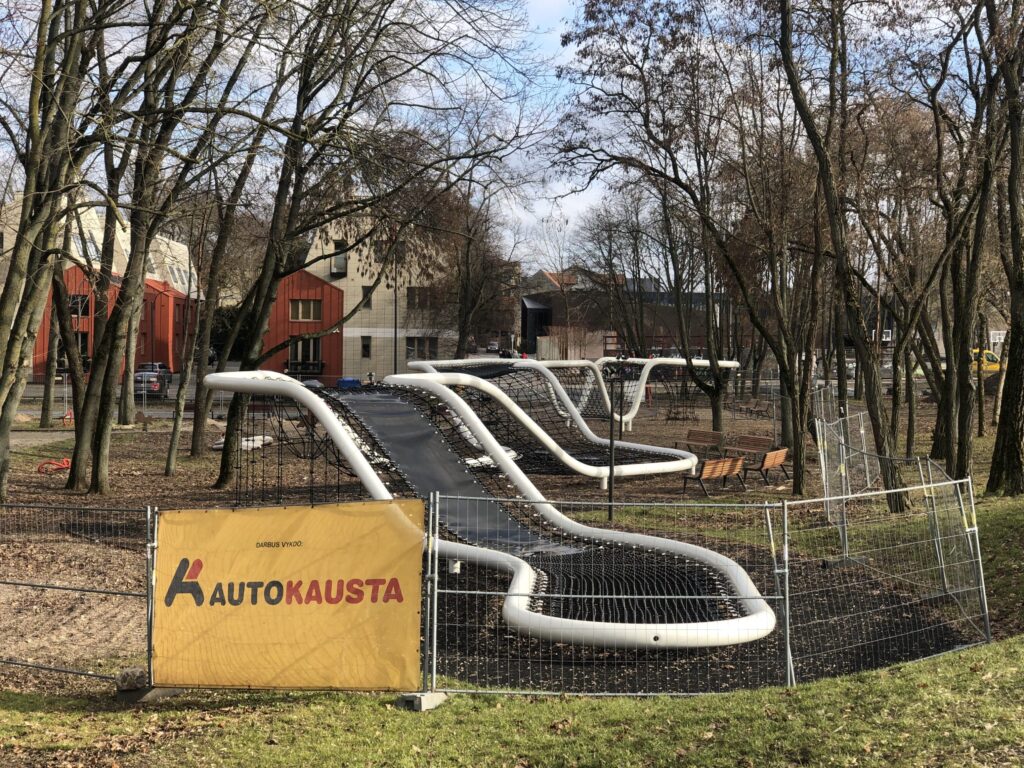 Santakos parkas (Prieplaukos krant.) - Park - construction photos