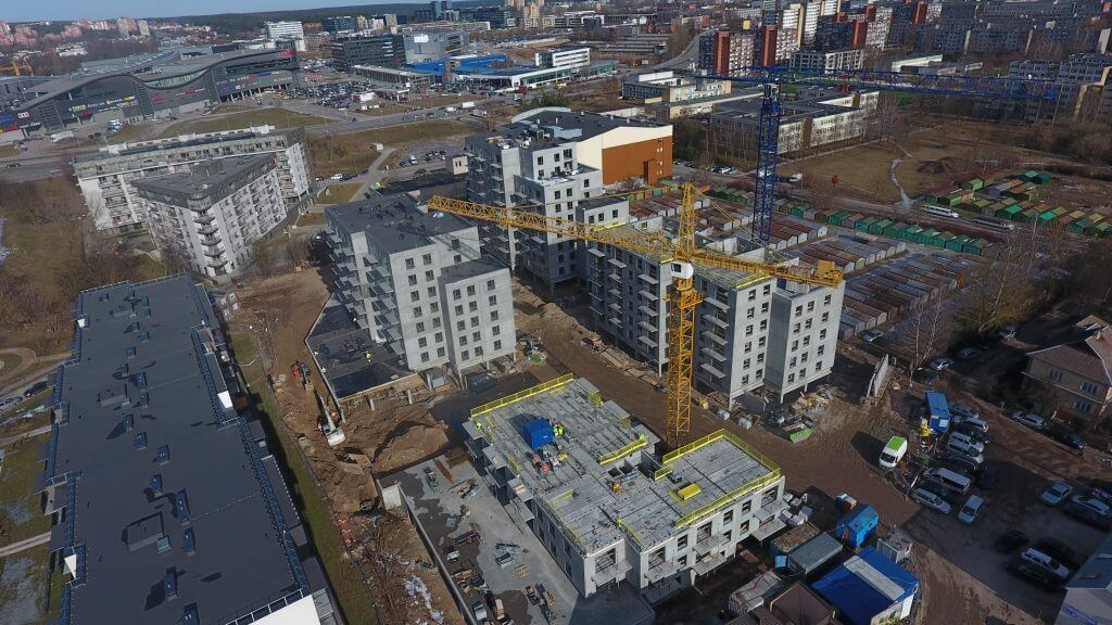 Linkmenų ežerai 3 etapas (Linkmenų g. 58) - Multi apartment - construction photos