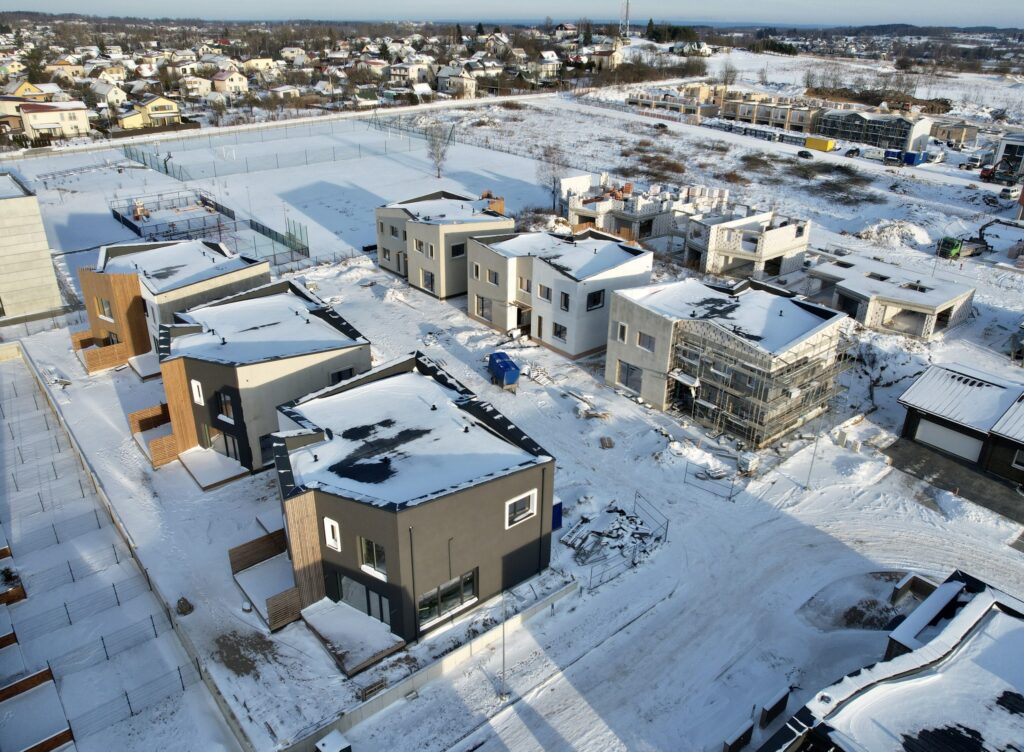 Kalnėnų TRIO 3 etapas (Albanų g. 36) - Row housing - construction photos