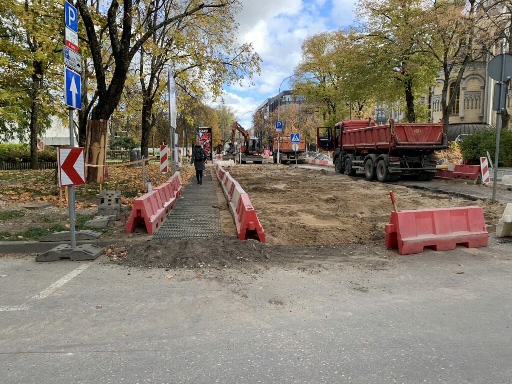 Algirdo g. dviračių takas (Algirdo g.) - Jalgrattatee, Tänav - ehituse fotod