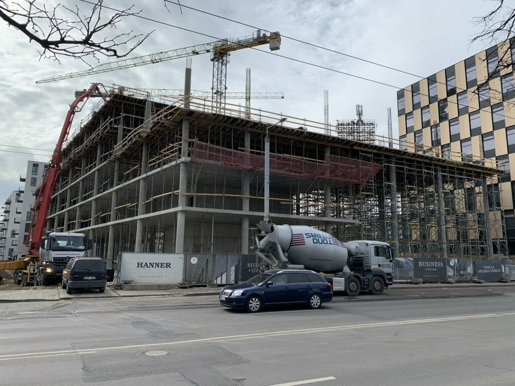 Business Stadium North East (Rinktinės g. 3) - Verslo centras - statybų nuotraukos