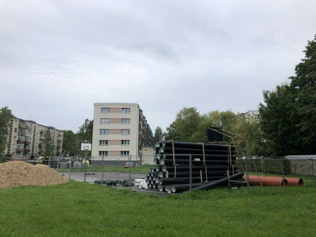 Rumpiškių kvartalas (III teritorija) (Taikos pr.,Rumpiškės g., Sausio 15-osios g.) - Pedestrian path - construction photos