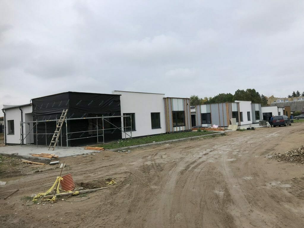 Vynuogyno namai (Varžupio g. 33A, 33B) - Row housing - construction photos