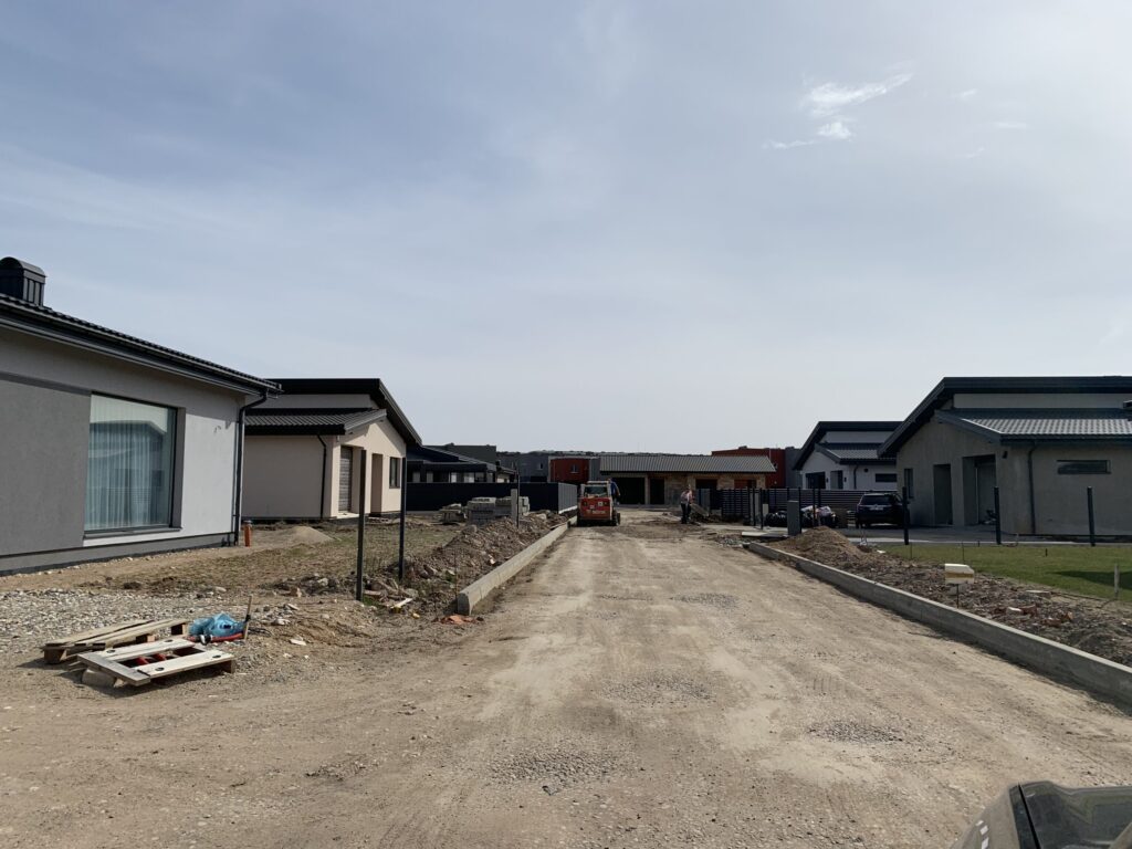 17 perlų (Uždaroji g.) - Private house community - construction photos