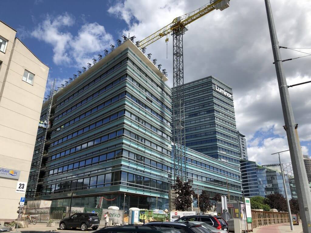 Quadrum (Konstitucijos pr. 21) - Office center - construction photos