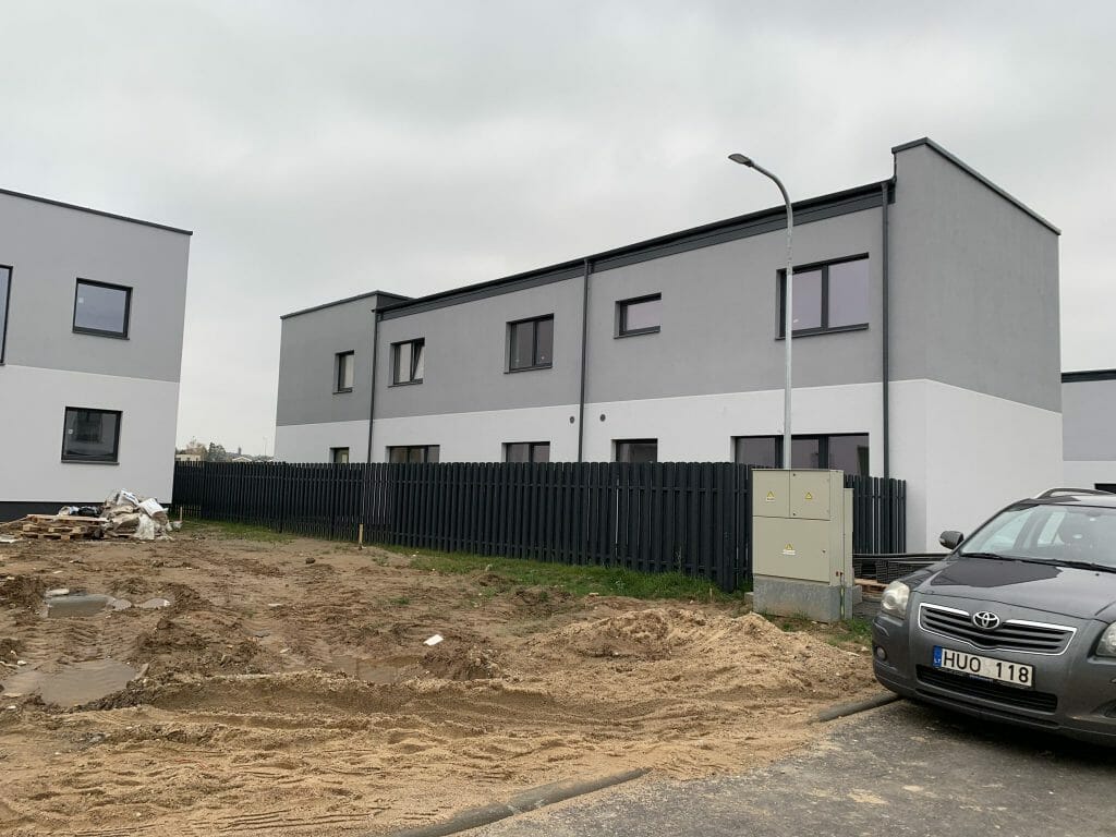 Gulbinų namai (Molėtų pl. 165) - Row housing - construction photos