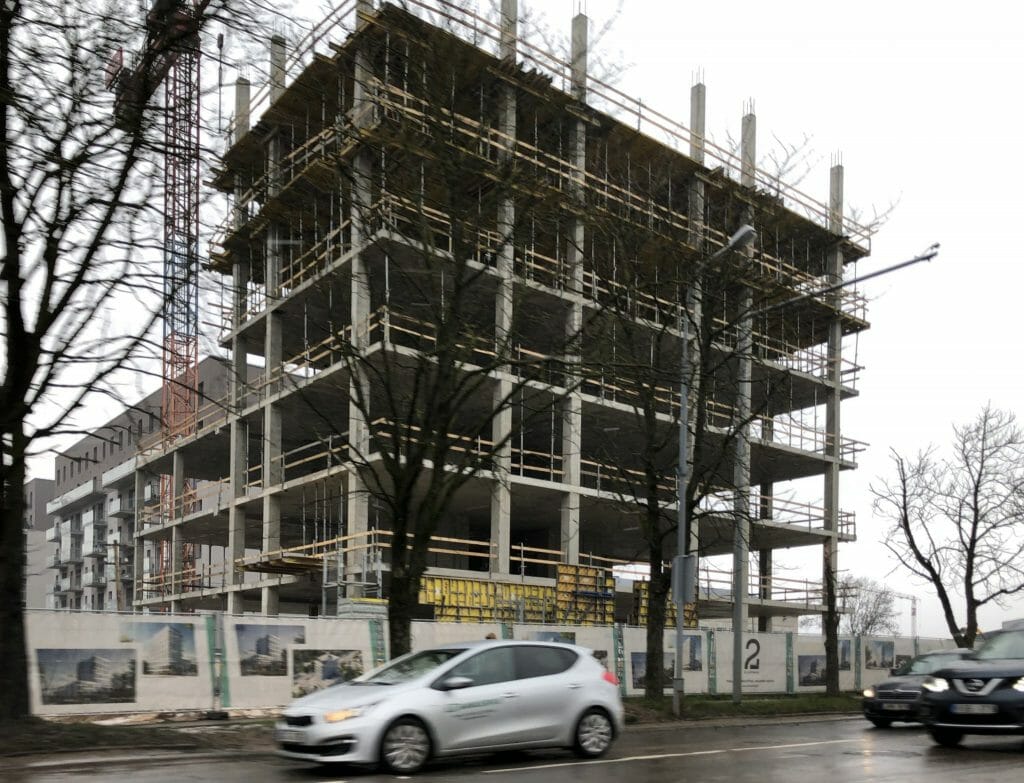 Žalgirio 94 (Žalgirio g. 94) - Office center - construction photos