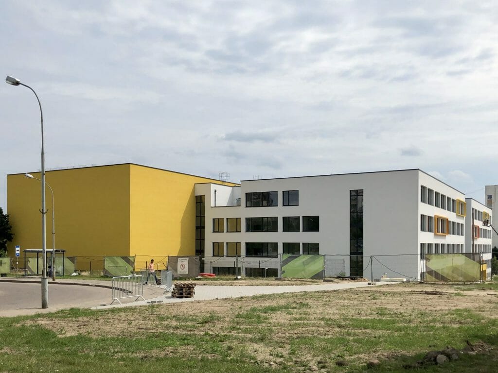 Gabijos gimnazijos priestatas (Pašilaičių g. 13) - Primary and secondary education - construction photos