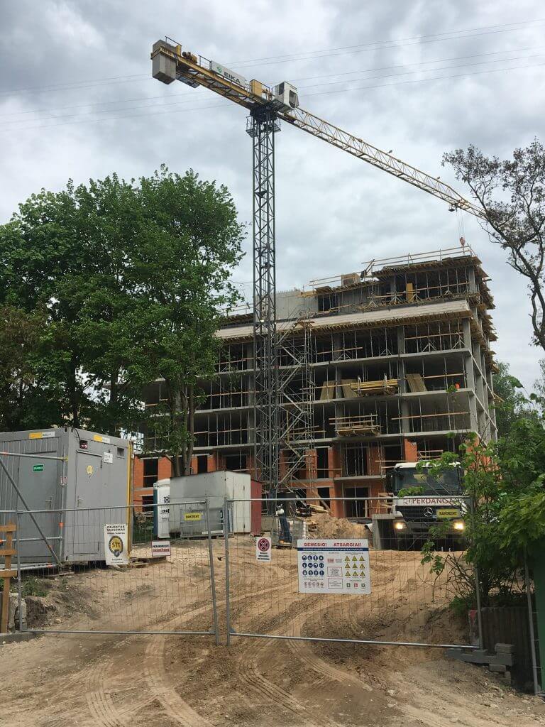 Antakalnio panorama (Smėlio g. 31) - Daudzdzīvokļu nams - būvdarbu attēli