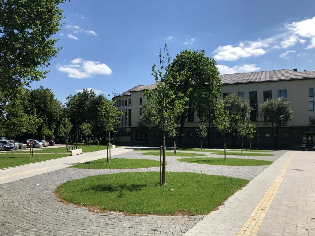 K. Petrausko g. ir M. Jankaus g. skveras (M. Jankaus g.) - Square - construction photos