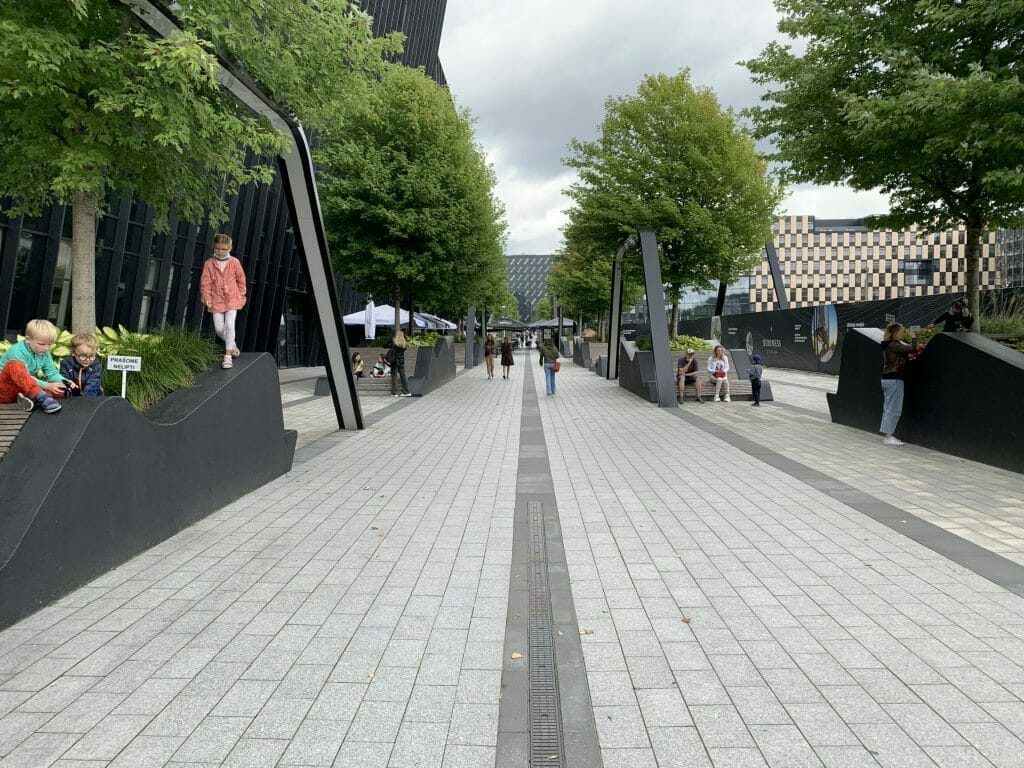 Business Stadium promenada (Rinktinės g. 3) - Square - construction photos