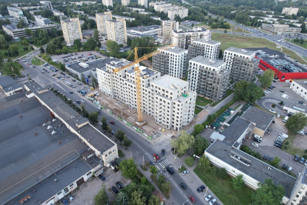 Verkių sodas 3 etapas (Verkių g. 39) - Multi apartment - construction photos