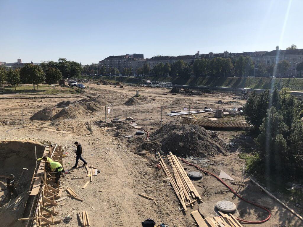 Neries dešiniosios krantinės (Upės g.) - Bike path, Sports field or court, Waterside - construction photos