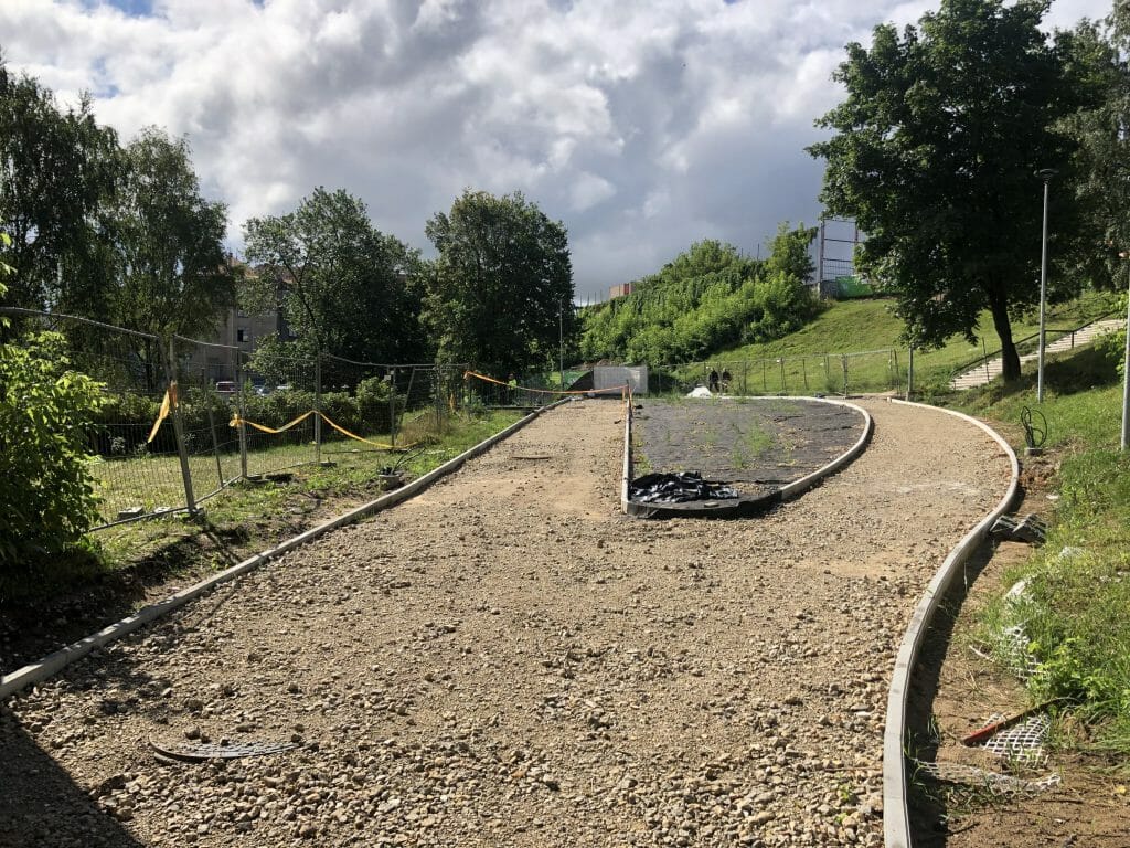 Vingrių šaltinių skveras (Vingrių g.) - Square - construction photos