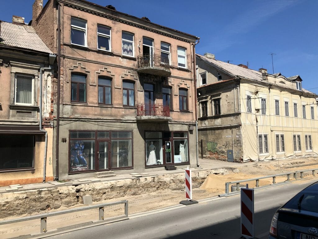 Kauno pilies žiedo rekonstrukcija, Šauklių ir Šv. Gertrūdos g. rekonstrukcija (Šauklių g., Šv. Gertrūdos g., P. Vileišio tiltas) - Street - construction photos