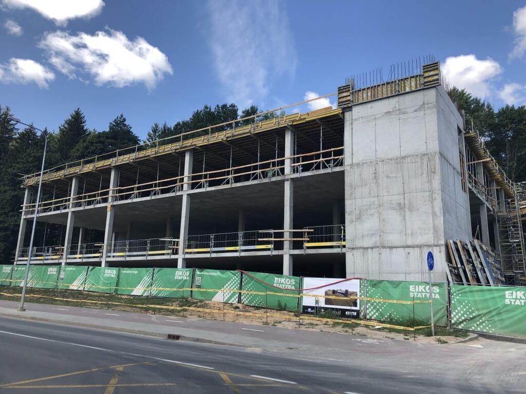 Daugiaaukštis parkingas Santariškių g. 16 (P8) (Santariškių g. 16) - Parking facility - construction photos