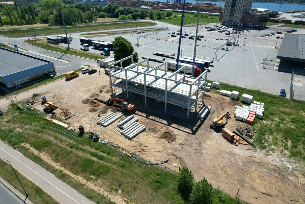 STATETA degalinė (Minijos g. 90) - Petrol station - construction photos