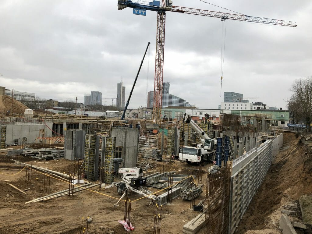 Naujasis Skansenas 1 etapas (Linkmenų g. 15) - Multi apartment - construction photos