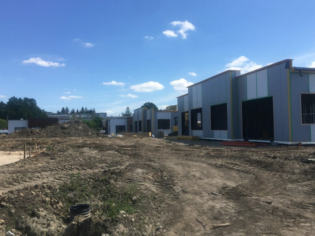 Vynuogyno namai (Varžupio g. 33A, 33B) - Row housing - construction photos