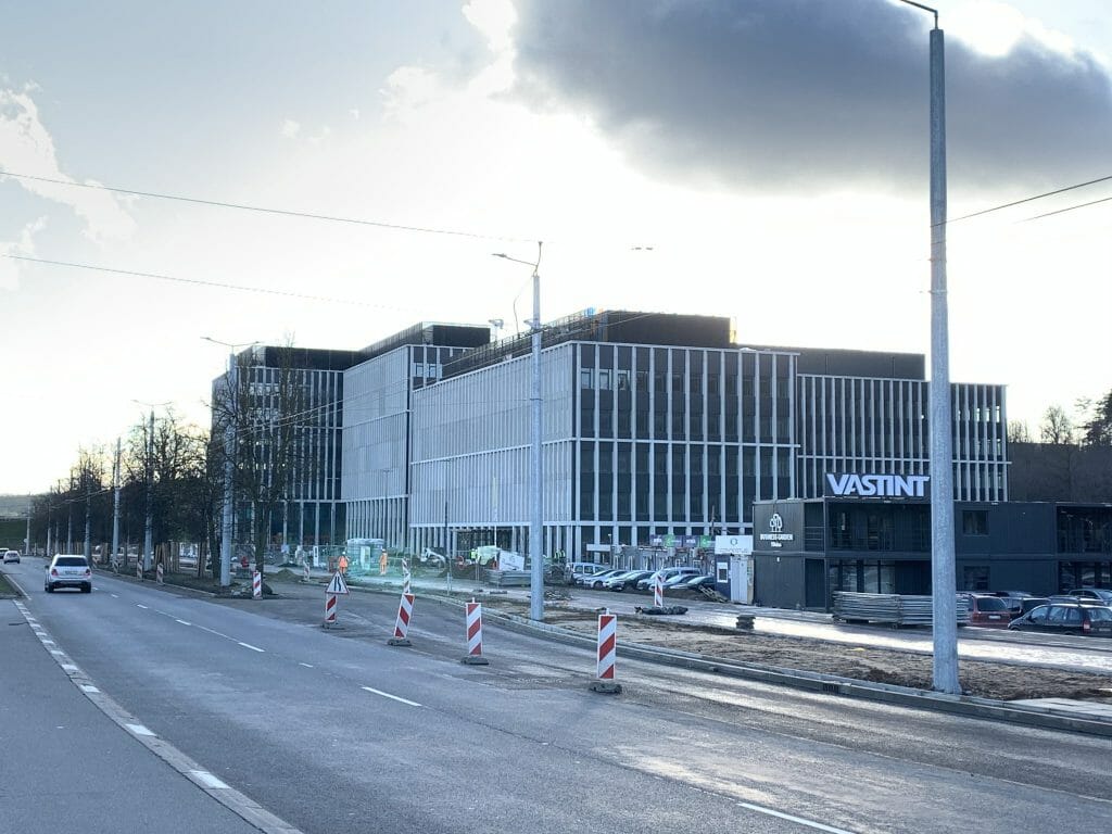 Business Garden Vilnius 1 etapas (Laisvės pr. 10) - Office center - construction photos