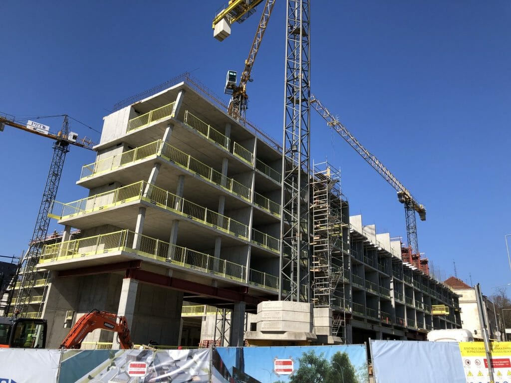 AMPÉRA (Rinktinės g. 2) - Daudzdzīvokļu nams, Biroju centrs - būvdarbu attēli